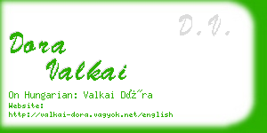 dora valkai business card